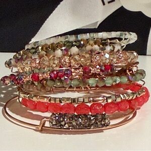 Alex and Ani Multi-Color Beaded Bracelet Set